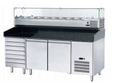 Commerciële van de de Pizzavoorbereiding van het Roestvrij staaldeeg de Diepvriezerpizza Tegenchilier