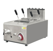 E-rqz-400G Commerciële het Materiaalcountertop van de Restaurantkeuken Gas 1-tank Frituurpan