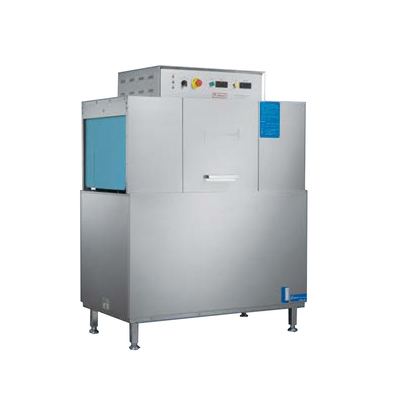 Van de het Kanaal Dubbele Tank van de rektransportband Commerciële Dishwashing Machine