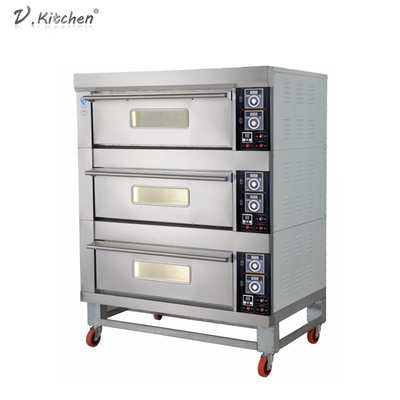 Countertop de Convectie 60kw kiest Dekgas Oven For Pizza uit