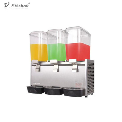 725x386x728mm Koude Drankmachine 18L*3 Drie Tank Juice Dispenser