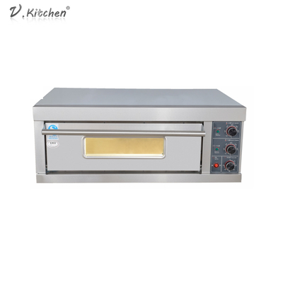 1 dek 1 Mechanische de Tijdopnemercontrole van Tray Electric Bakery Oven Machine